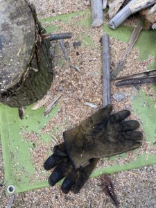 チェーンソーを切った後